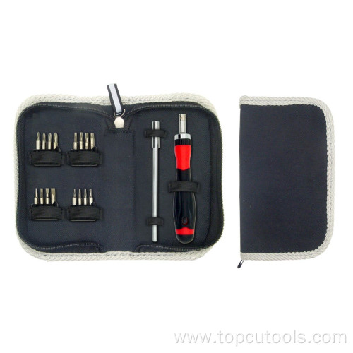 19PCS Screwdriver and Bits Set in Nylon Bag